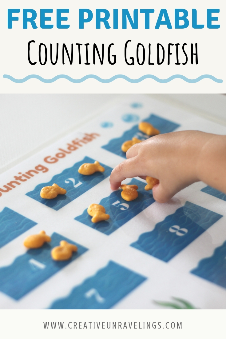 FREE PRINTABLE Counting Goldfish Creative Unravelings